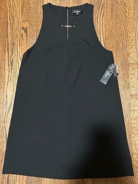 Lulus Black Sleeveless Shift Dress NWT Minimalist Chic